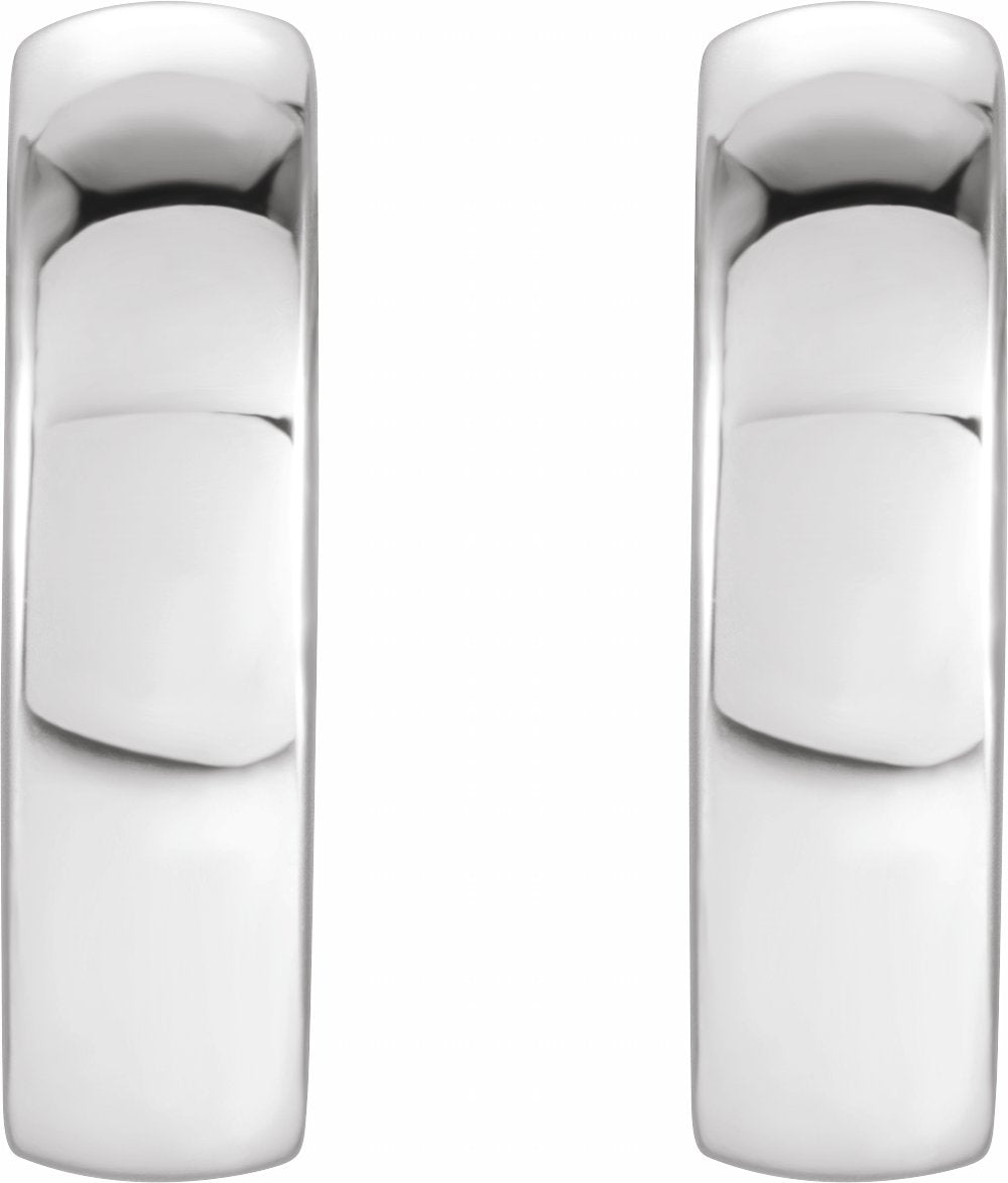 Sterling Silver Hinged 12 mm Hoop Earrings