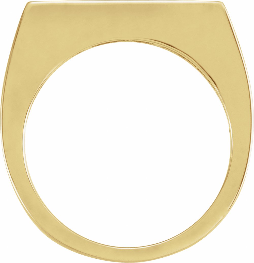 14K Yellow Gold 3 mm Engravable Stackable Ring