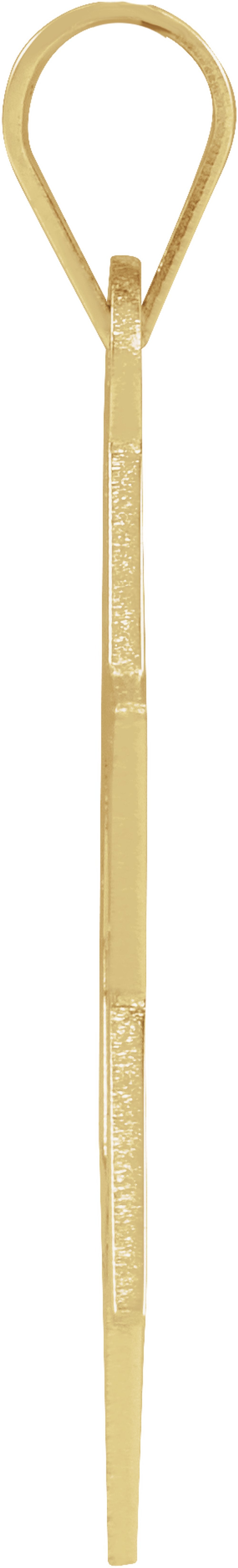 14K Yellow Gold 32x26 mm Star of David Pendant