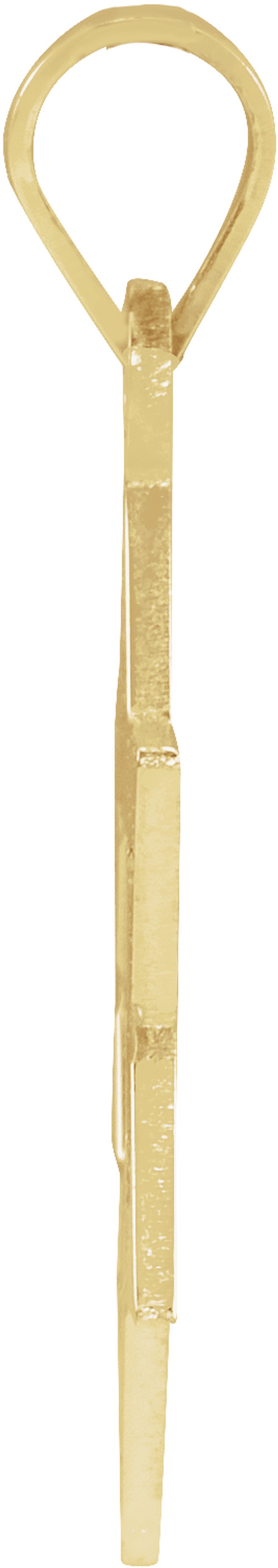 14K Yellow Gold 17x15 mm Star of David Pendant