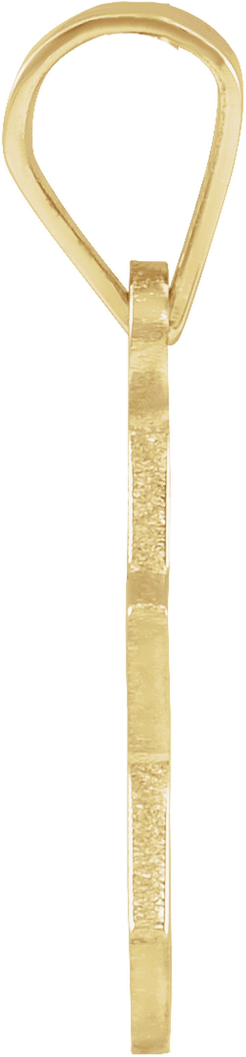 14K Yellow Gold 12x9 mm Star of David Pendant