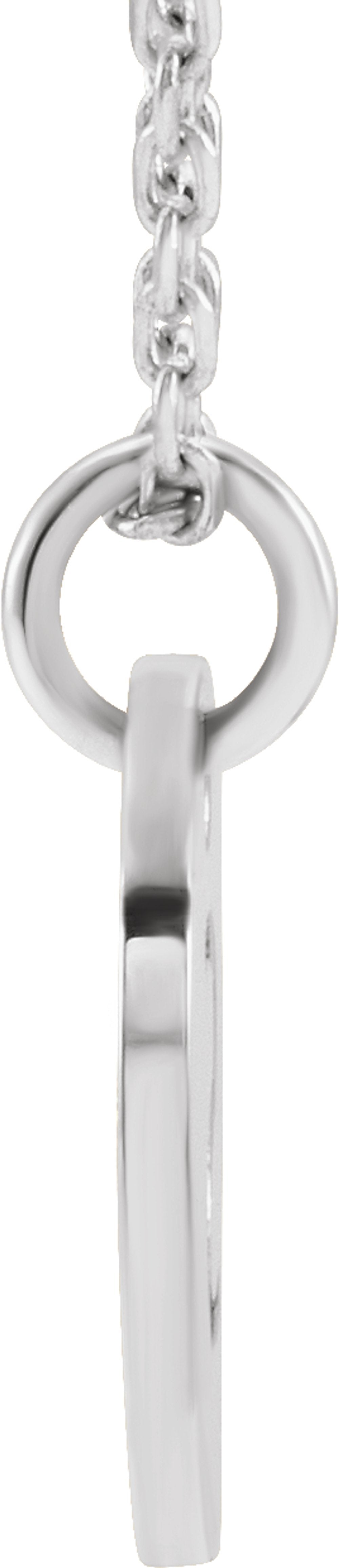 Sterling Silver Initial S 16-18" Necklace