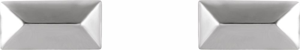 Sterling Silver Geometric Stud Earrings