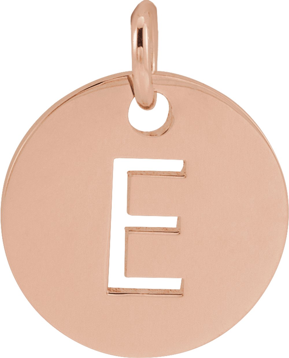 18K Rose Gold-Plated Sterling Silver Initial E Charm/Pendant