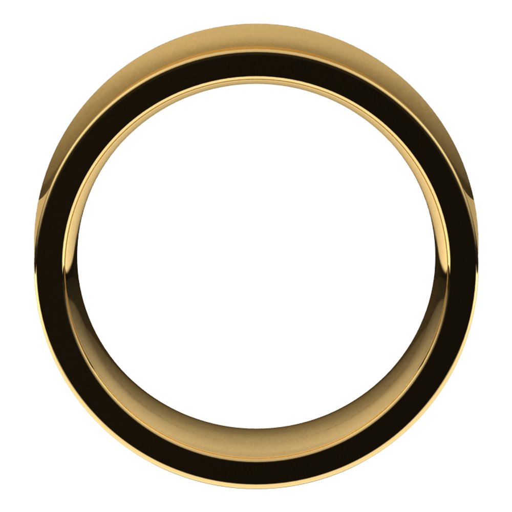 14K Yellow 9 mm Comfort-Fit Concave Band Size 10
