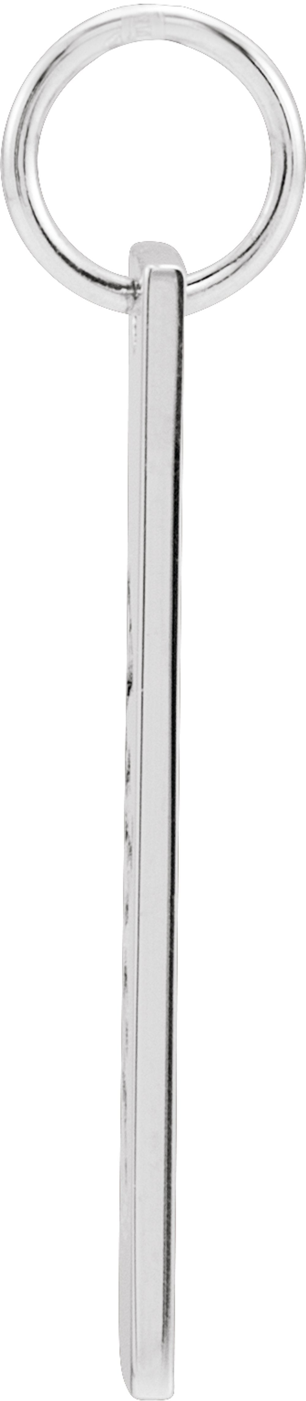 Sterling Silver 20x5 mm Engravable Bar Charm/Pendant