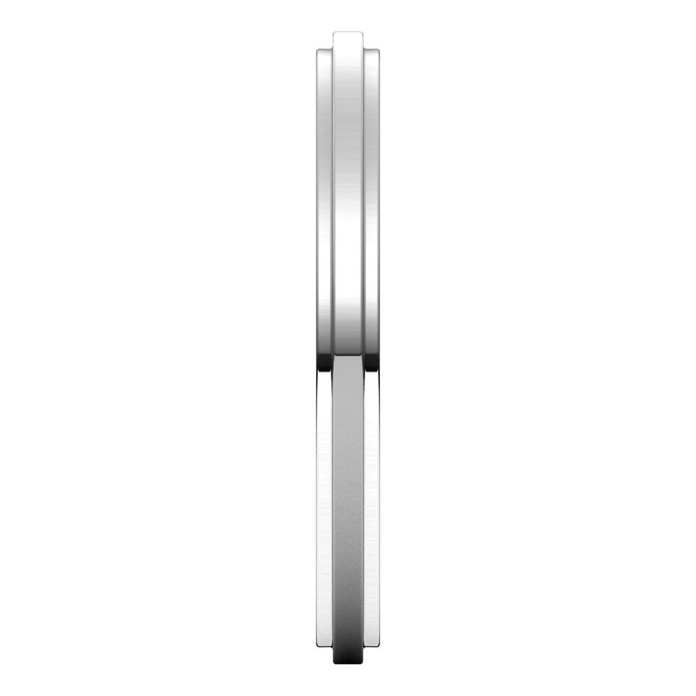Continuum Sterling Silver 2 mm Stepped-Edge Flat Band Size 11.5