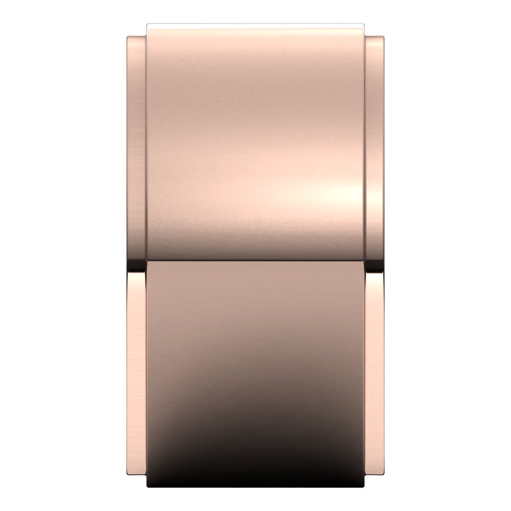 14K Rose Gold 11 mm Stepped-Edge Flat Band Size 5