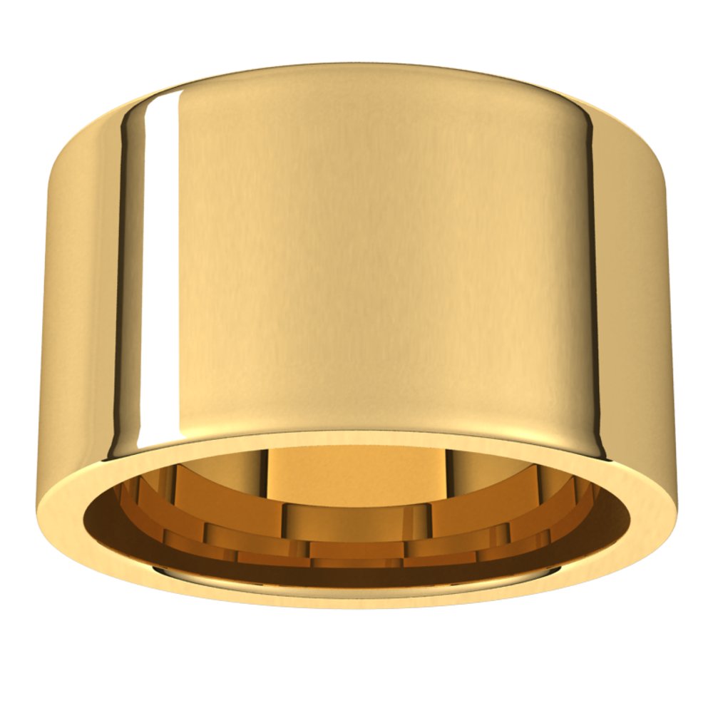 14K Yellow Gold 12 mm Comfort-Fit Flat Band Size 5.5