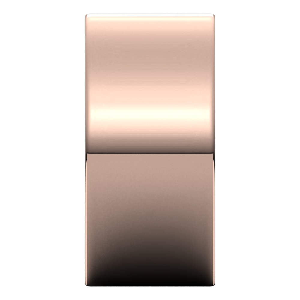 14K Rose 10 mm Comfort-Fit Flat Band Size 13