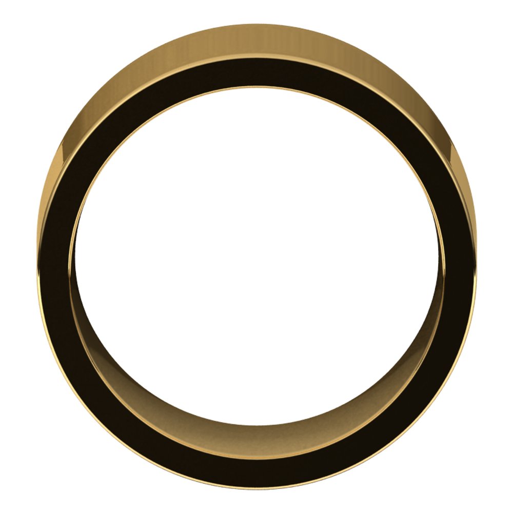 10K Yellow Gold 11 mm Comfort-Fit Flat Band Size 9