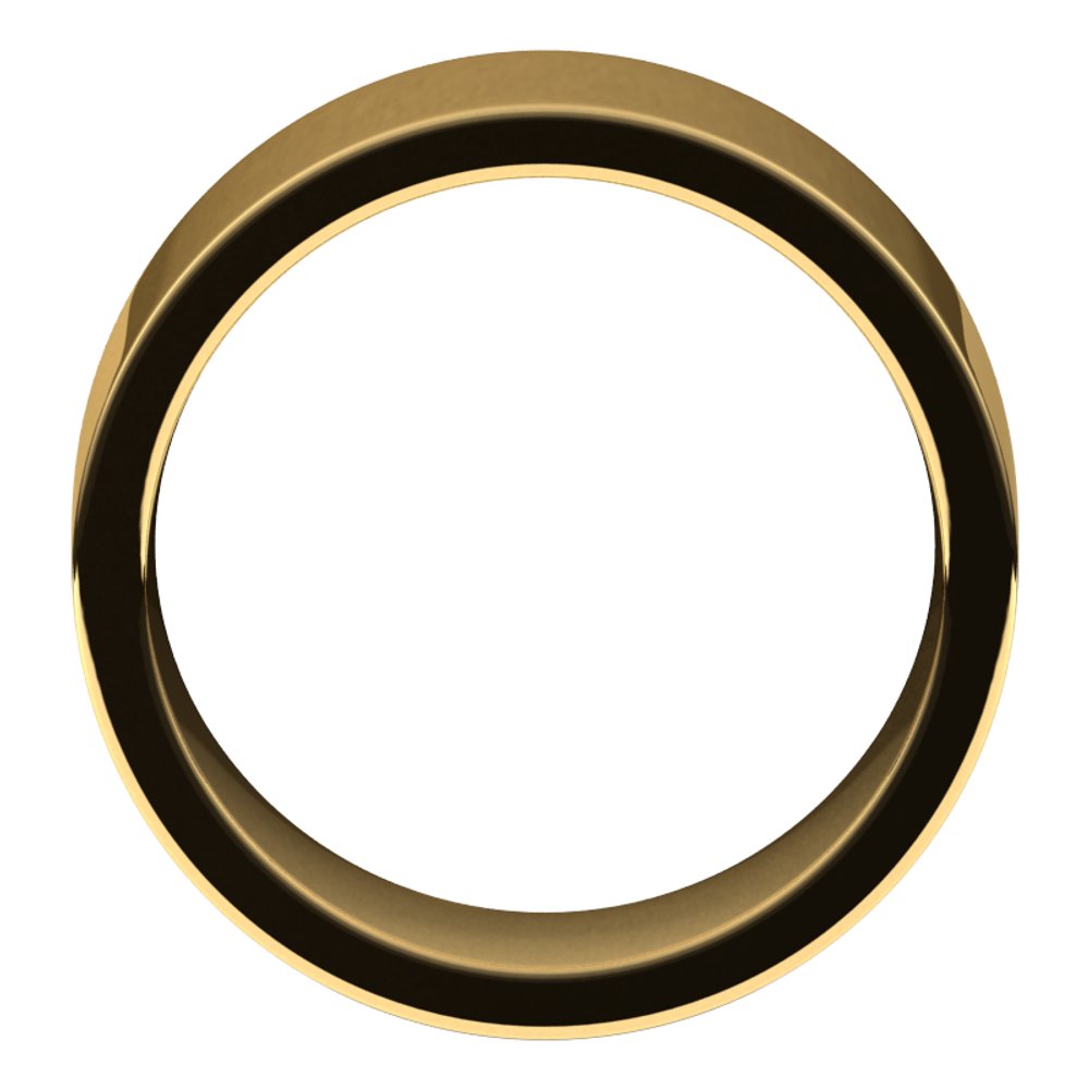 18K Yellow Gold 9 mm Comfort-Fit Flat Band Size 11.5