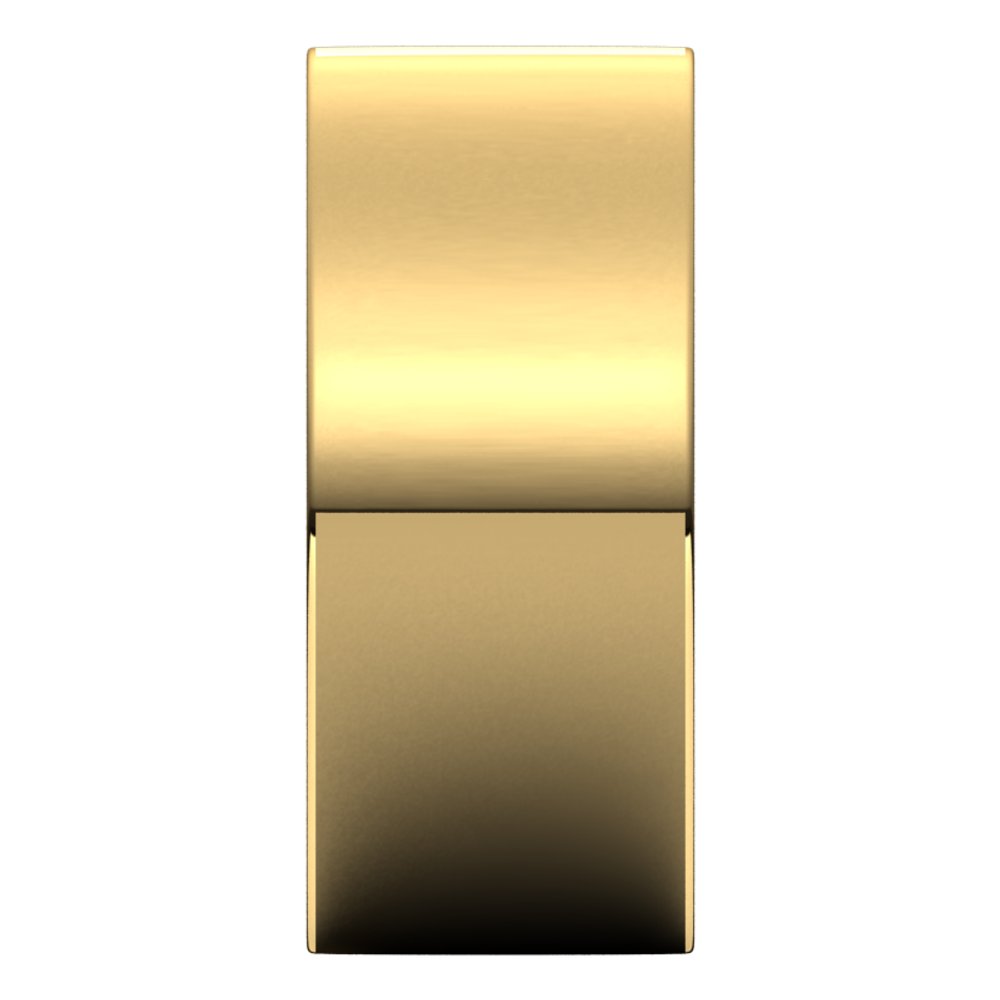18K Yellow Gold 9 mm Comfort-Fit Flat Band Size 11.5