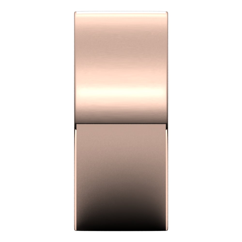 14K Rose 9 mm Comfort-Fit Flat Band