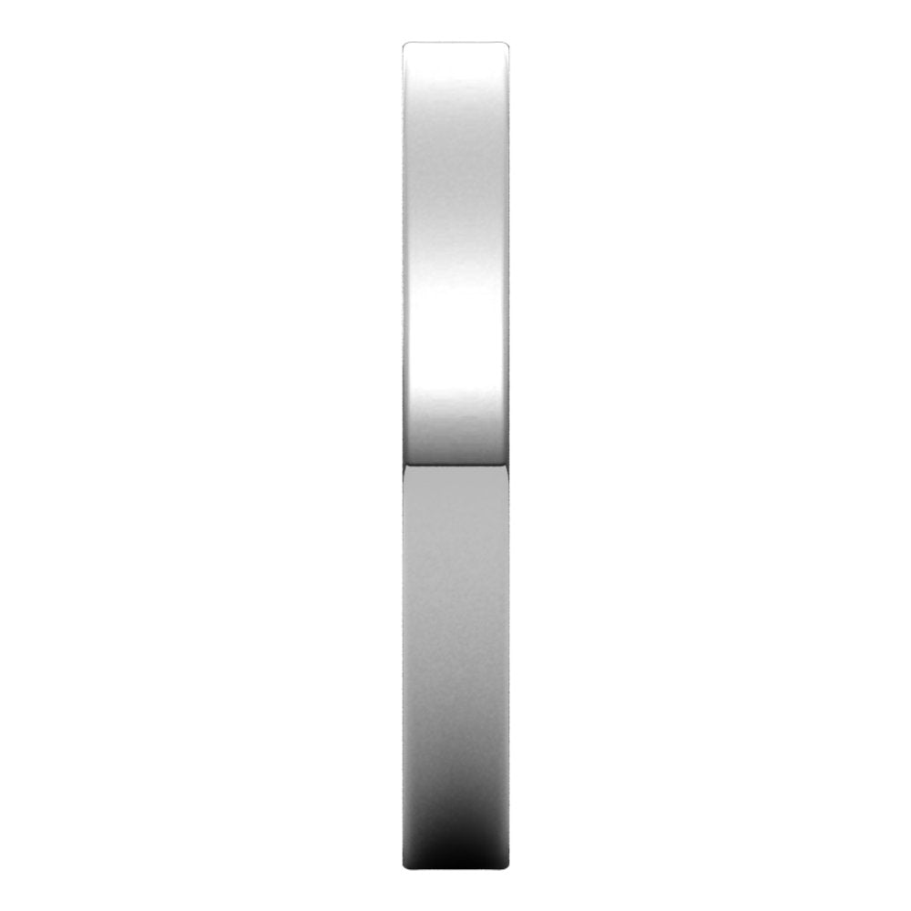 Platinum 2.5 mm Ultra-Lightweight Flat Band Size 4.5