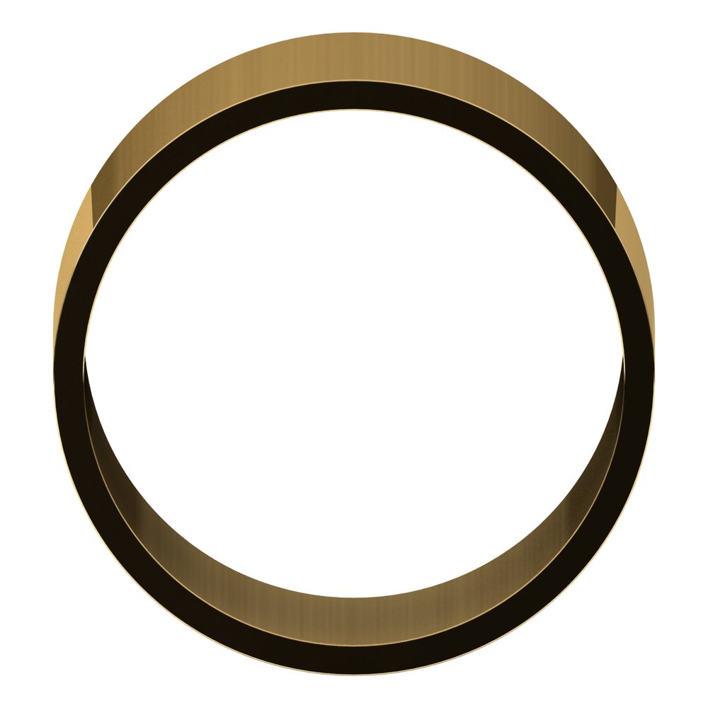 10K Yellow Gold 11 mm Ultra-Lightweight Flat Band Size 10