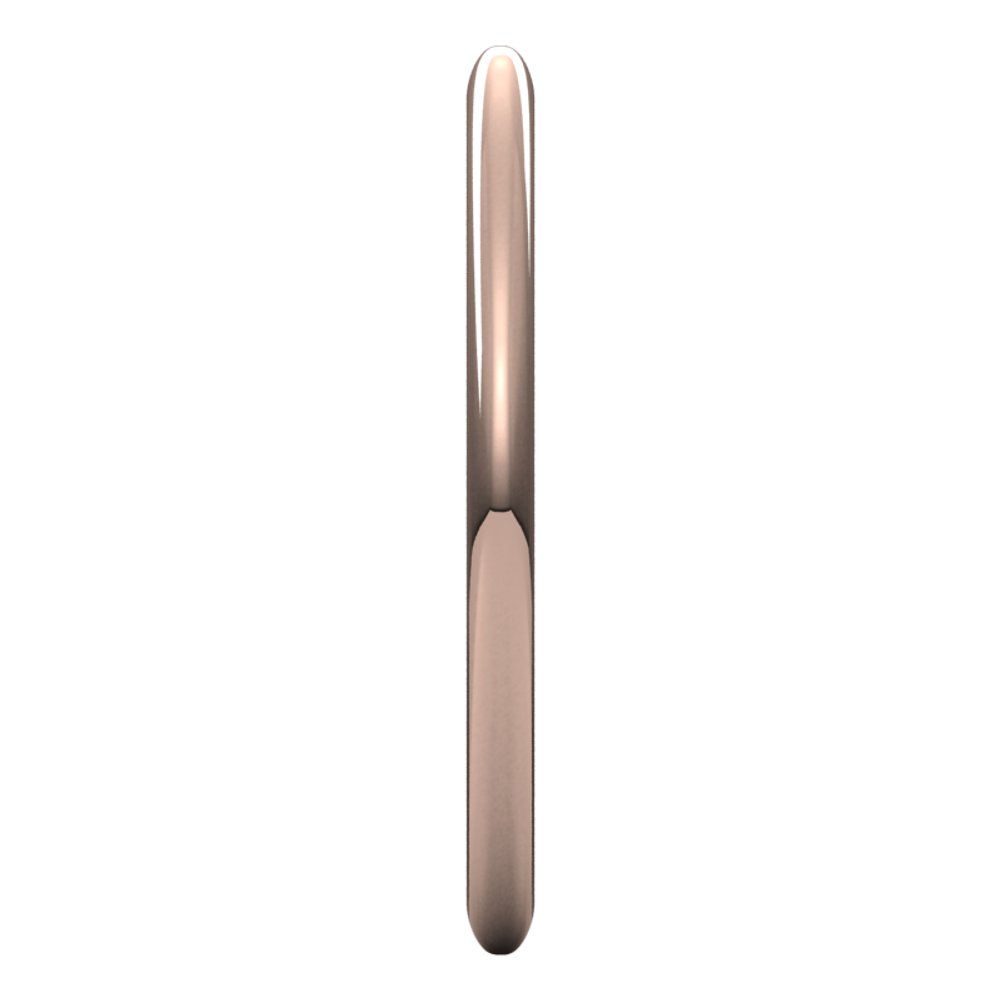 14K Rose Gold 1.5 mm Half Round Band Size 2