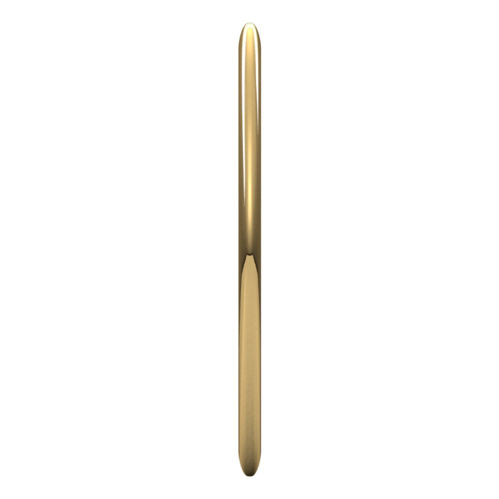 10K Yellow Gold 1 mm Half Round Band Size 5