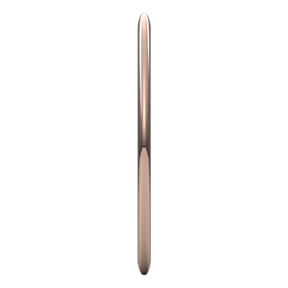 14K Rose Gold 1 mm Half Round Band Size 4