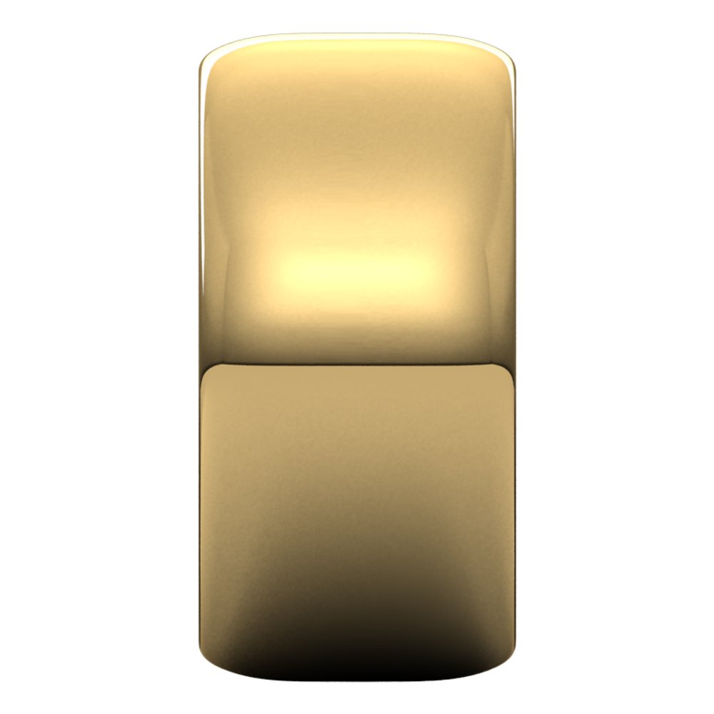 14K Yellow 10 mm Half Round Band