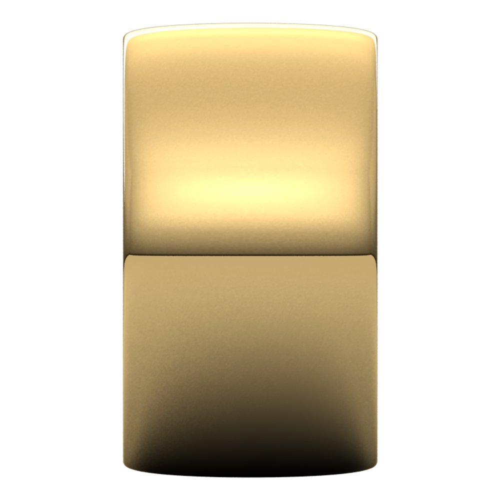 14K Yellow Gold 11 mm Lightweight Half Round Band Size 7.5