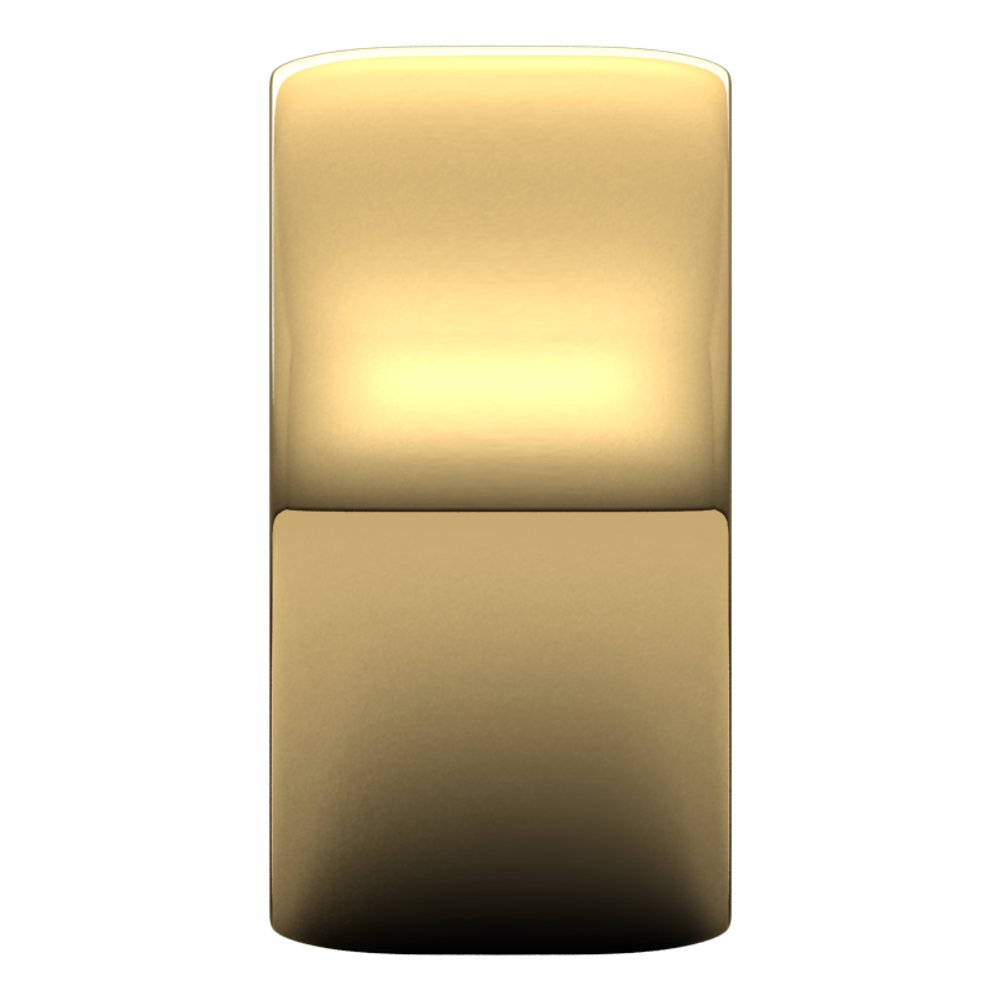 14K Yellow Gold 10 mm Lightweight Half Round Band Size 10