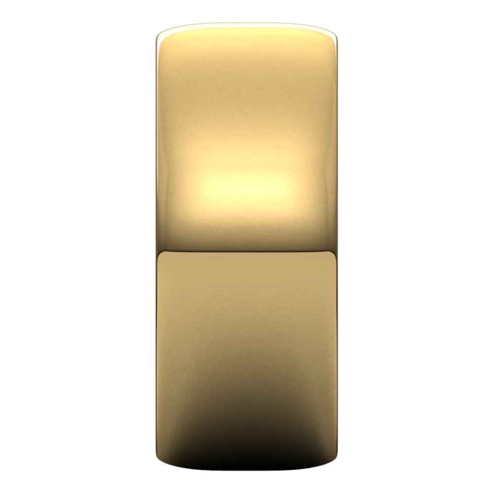 10K Yellow 8 mm Lightweight Half Round Band Size 11.5