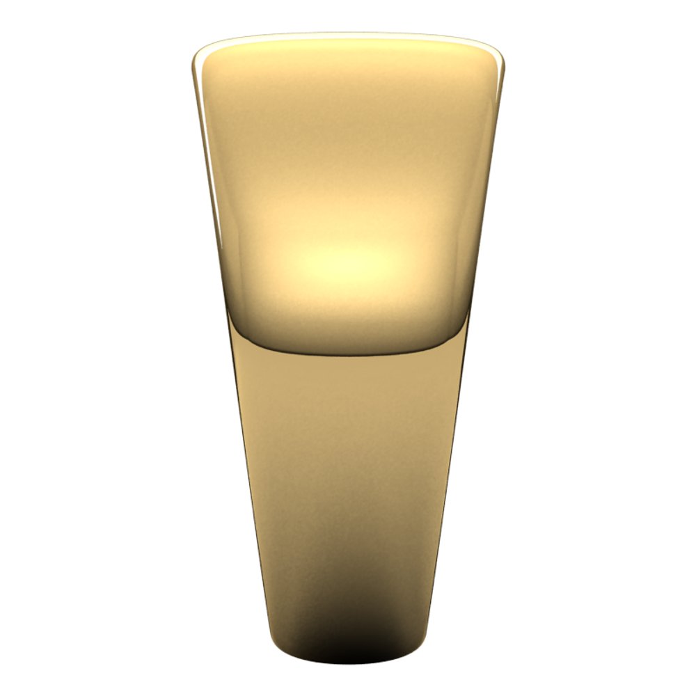 14K Yellow 10 mm Tapered Half Round Band
