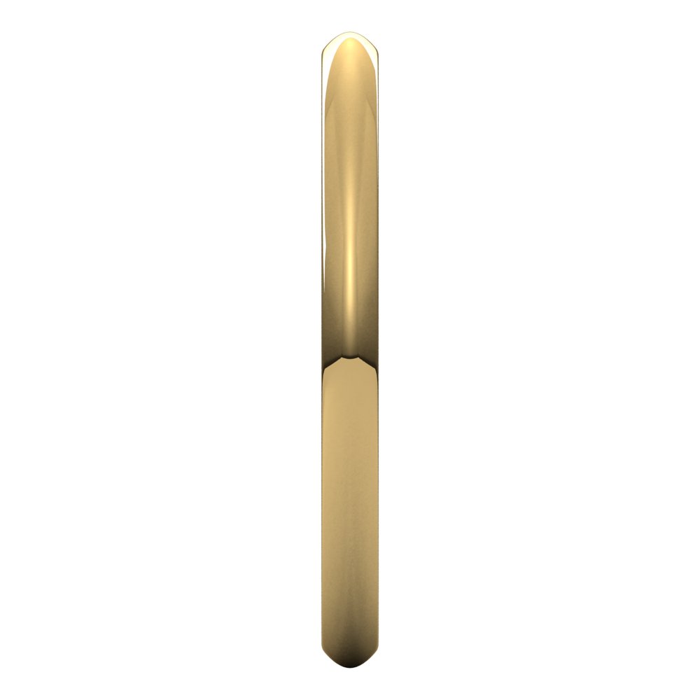 18K Yellow 2 mm Heavyweight Comfort-Fit Half Round Band