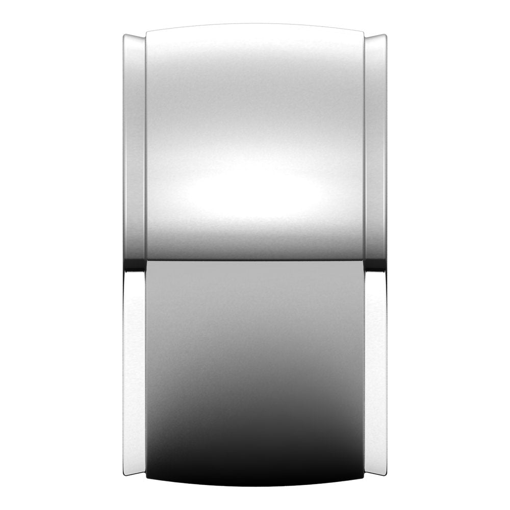 Continuum Sterling Silver 12 mm Stepped-Edge Comfort-Fit Half Round Band Size 19.5