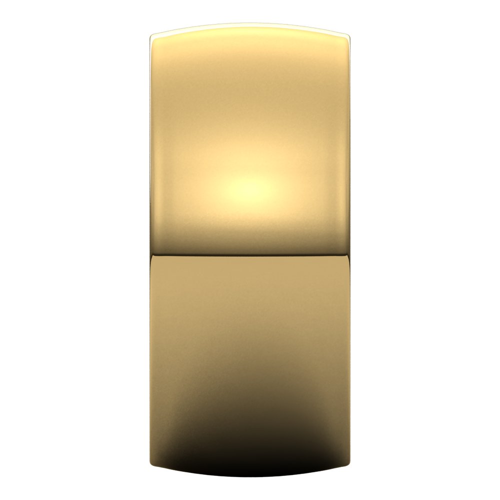 14K Yellow Gold 10 mm Heavyweight Comfort-Fit Half Round Band Size 9