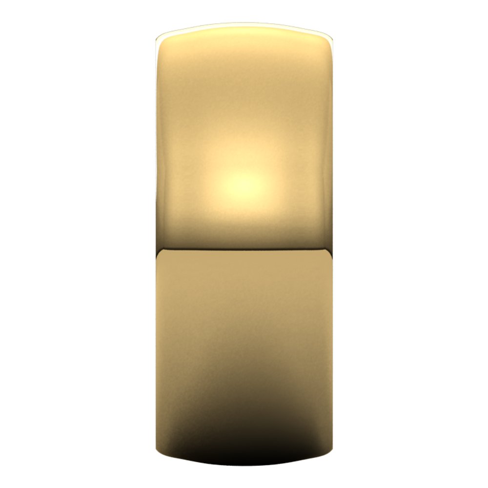 14K Yellow 9 mm Heavyweight Comfort-Fit Half Round Band Size 12