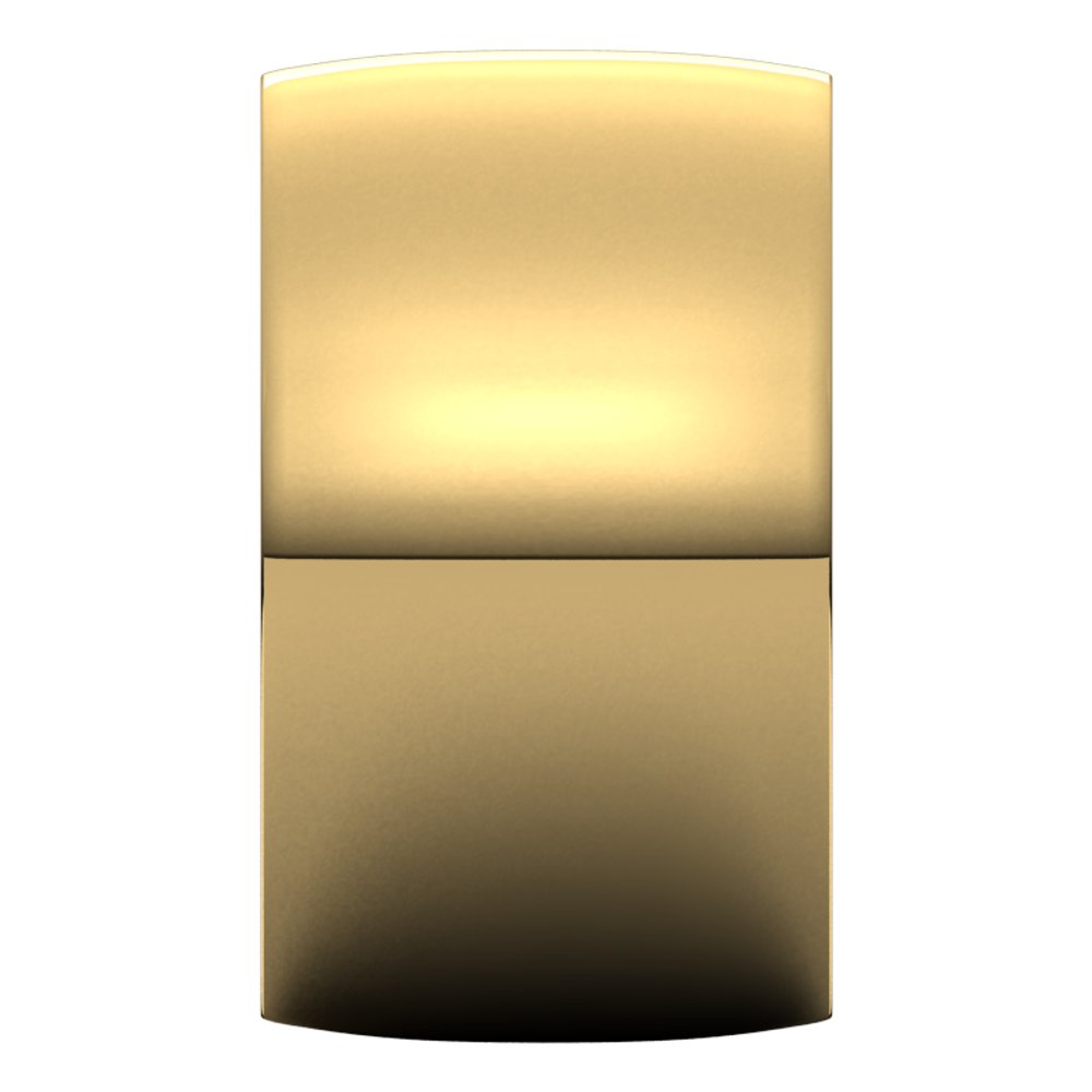 14K Yellow 12 mm Lightweight Comfort-Fit Half Round Band
