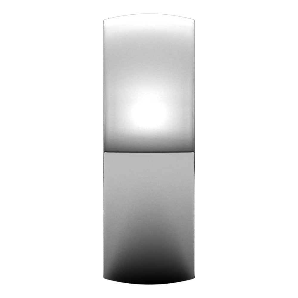 Platinum 7 mm Half Round Comfort Fit Light Band