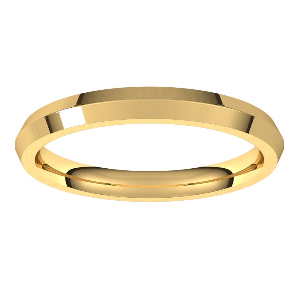 14K Yellow 2.5 mm Comfort-Fit Knife Band