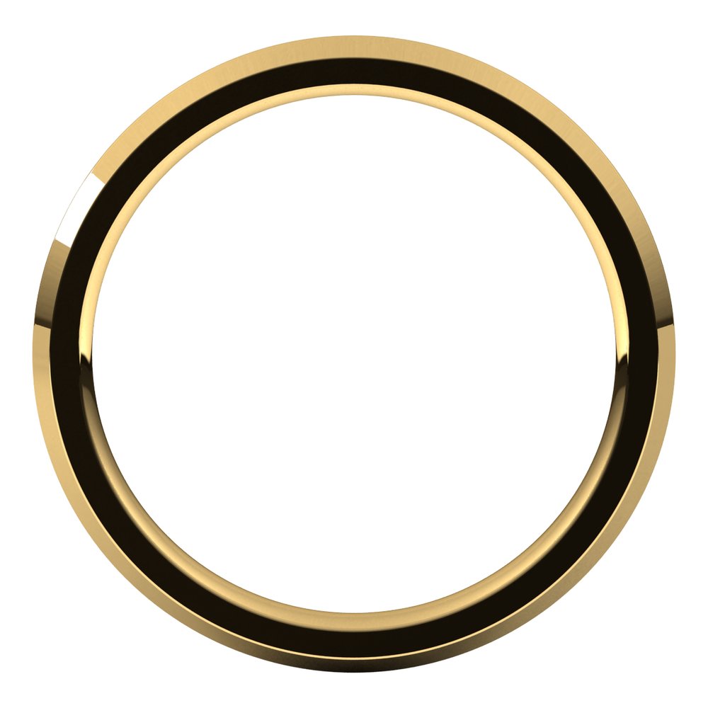 14K Yellow Gold 2 mm Comfort-Fit Knife Band Size 4.5