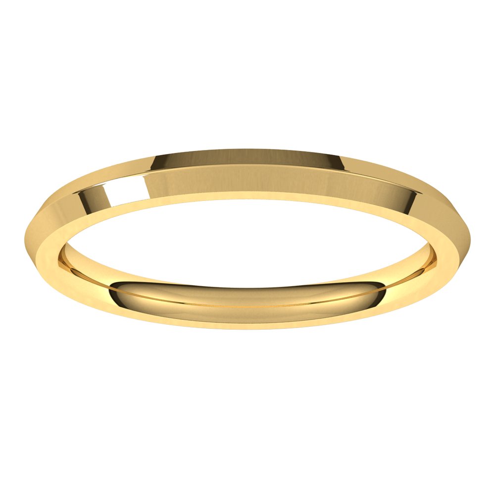 14K Yellow Gold 2 mm Comfort-Fit Knife Band Size 4.5