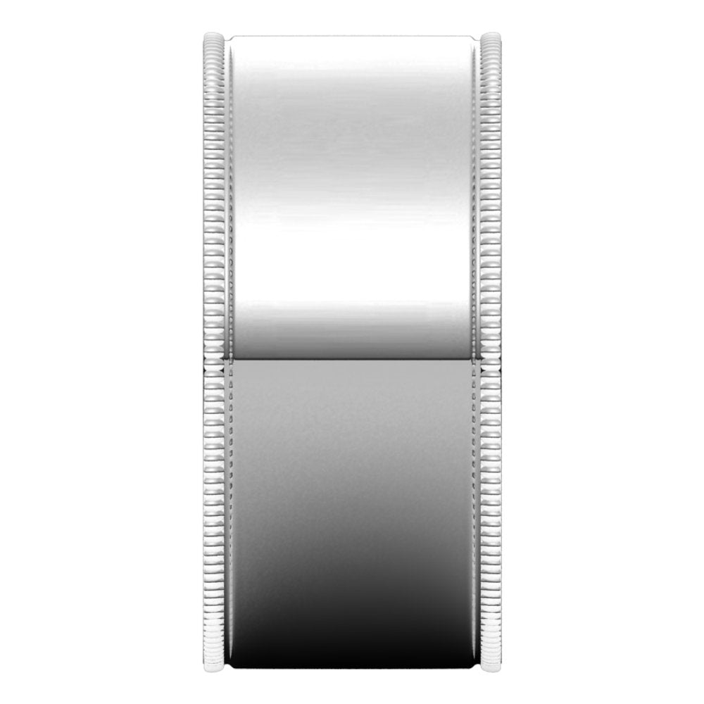 Sterling Silver 9 mm Milgrain Comfort-Fit Flat Band Size 11