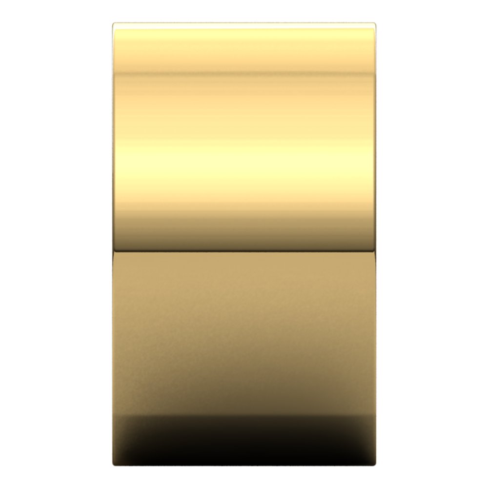 14K Yellow 12 mm Square Comfort Fit Band