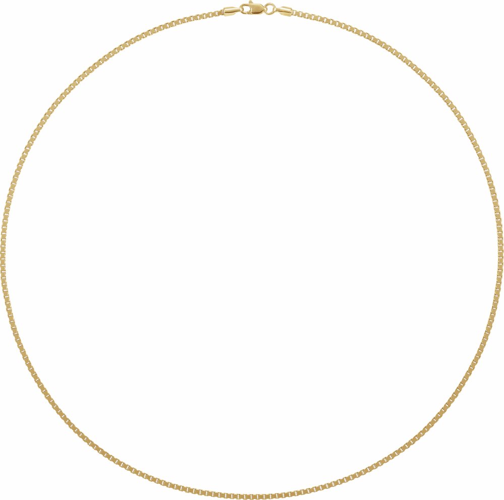 14K Yellow Gold-Filled .75 mm Box 20" Chain