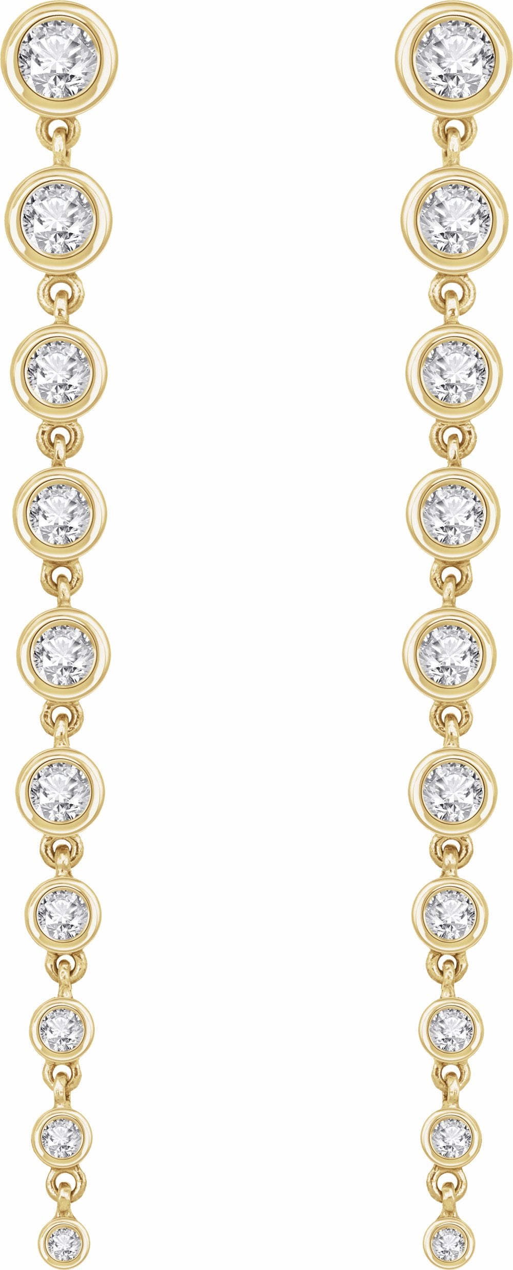 14K Yellow Gold 2 CTW Lab-Grown Diamond Earrings