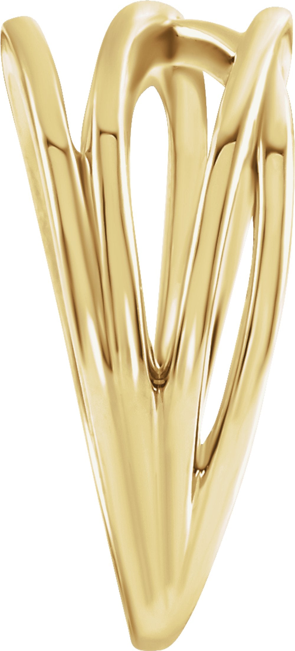 14K Yellow Gold Criss-Cross Ring