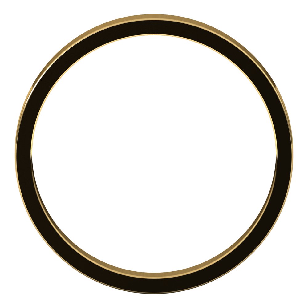 10K Yellow Gold 2.5 mm Flat Band Size 5
