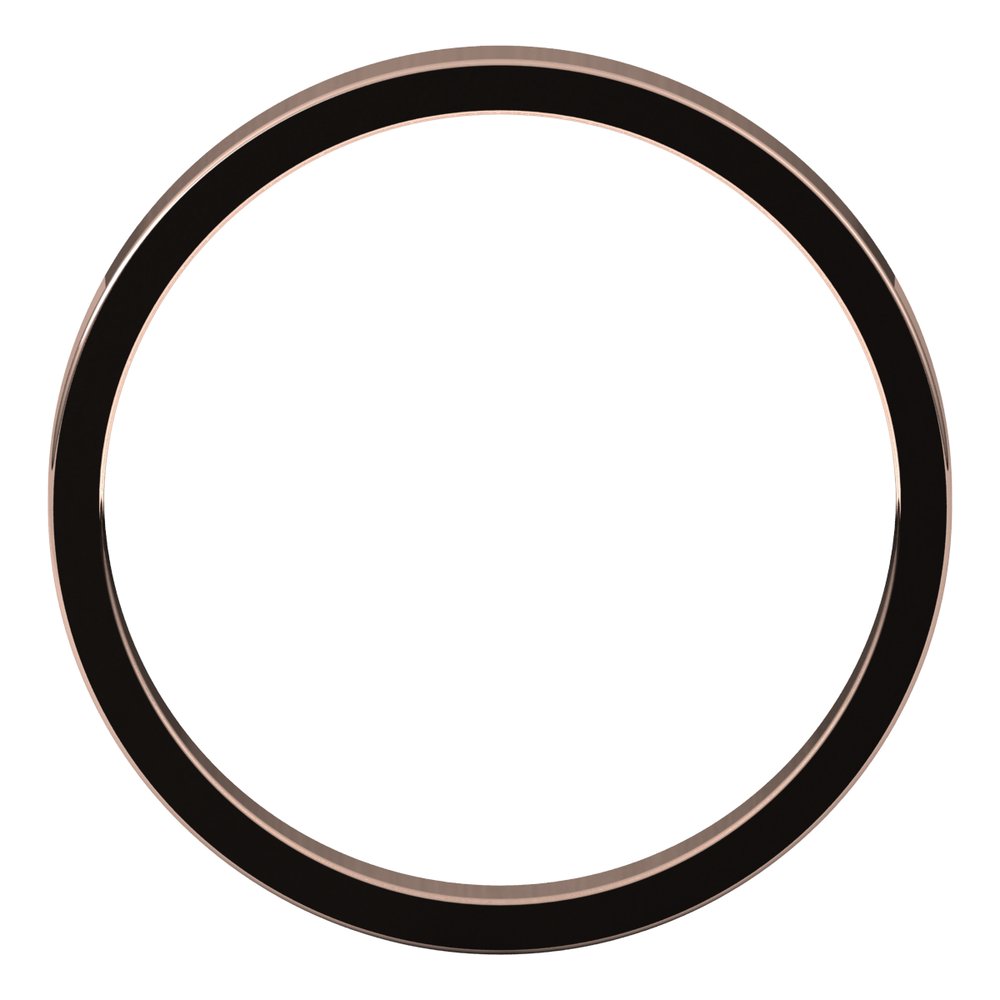 14K Rose Gold 2.5 mm Flat Band Size 5