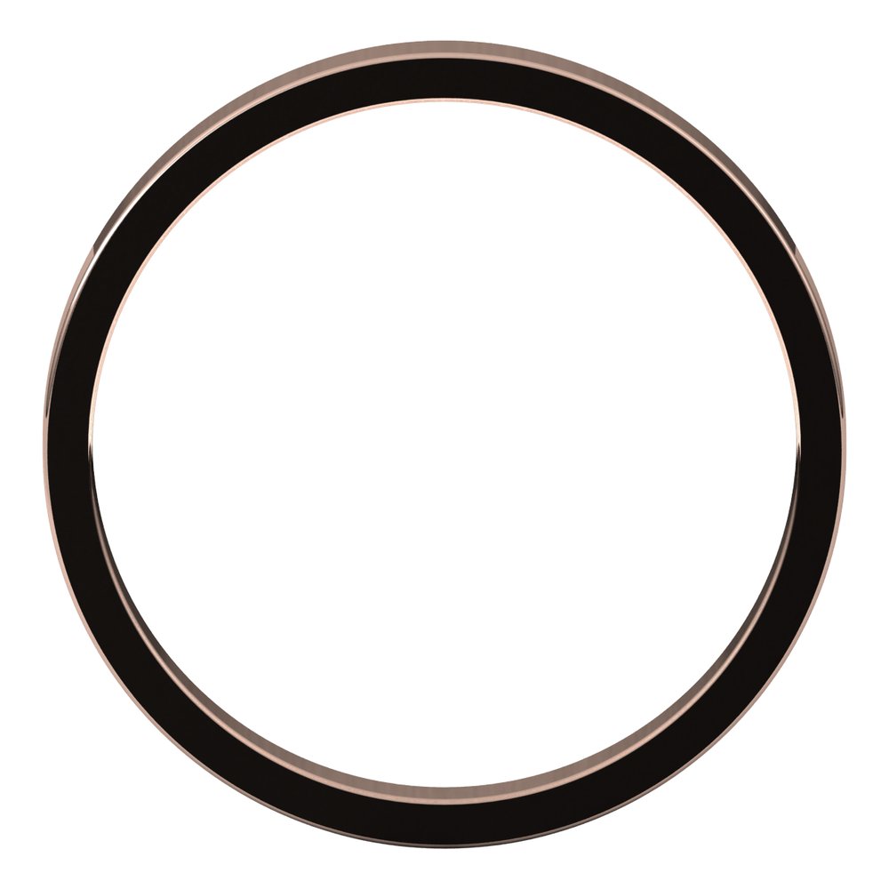 14K Rose 2.5 mm Flat Band