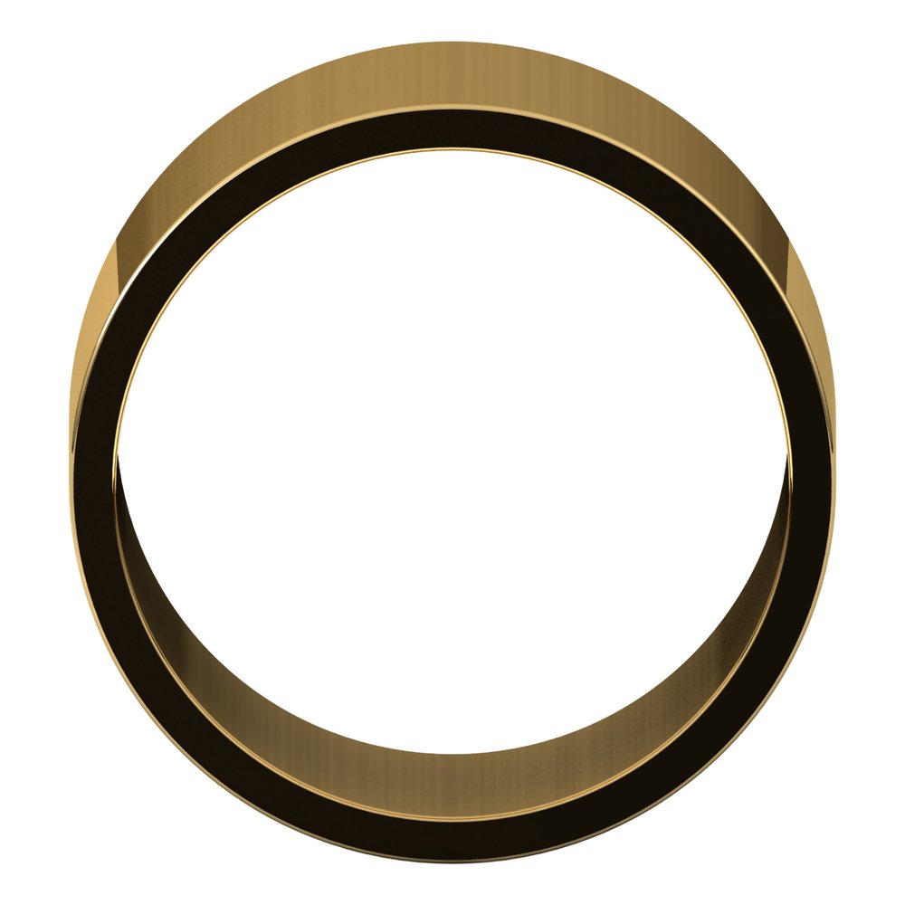 14K Yellow 12 mm Flat Band Size 10