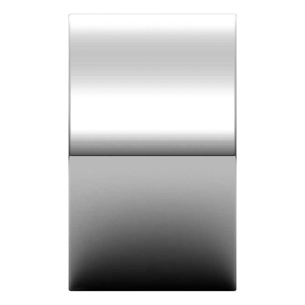 14K White Gold 12 mm Flat Band Size 9.5