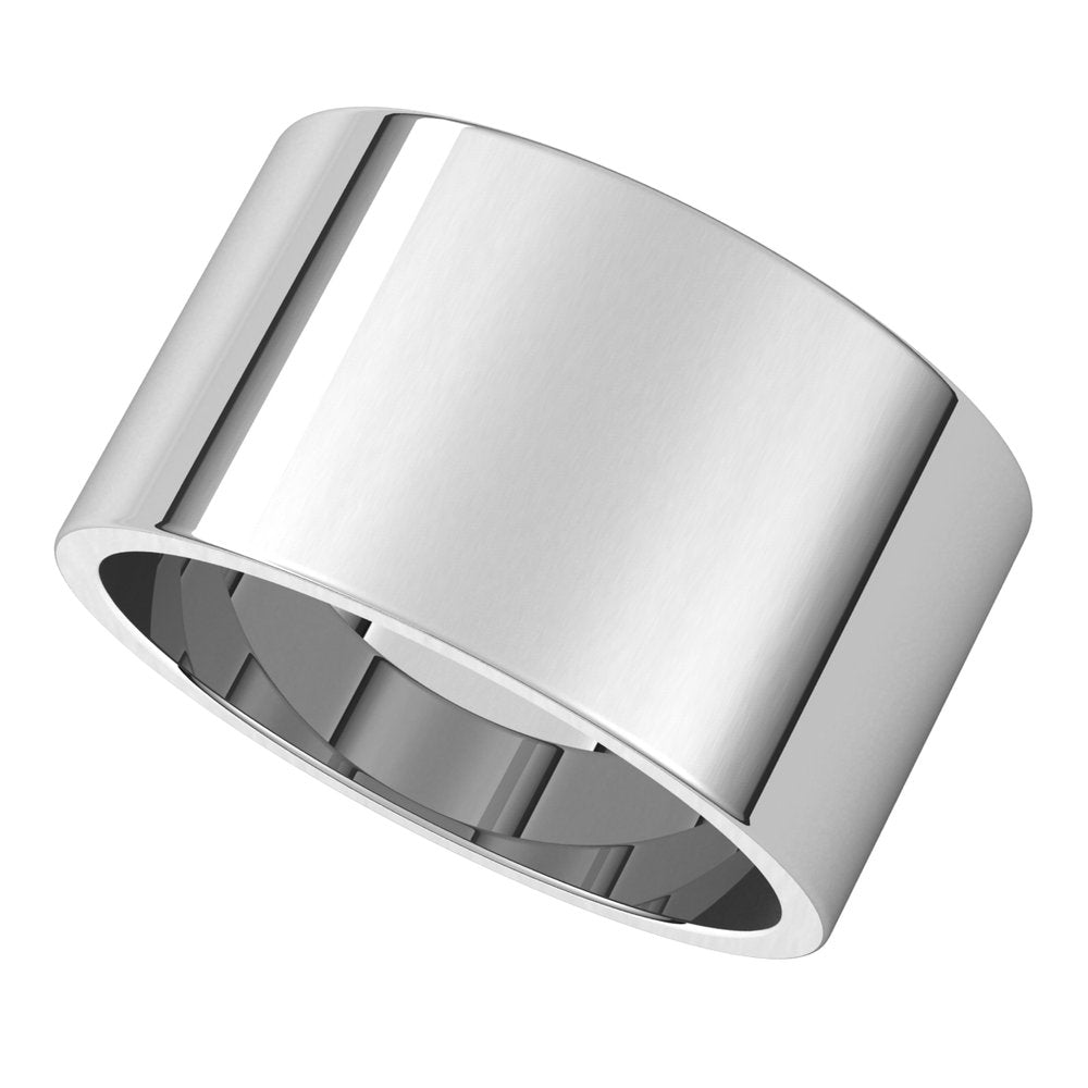 Platinum 11 mm Flat Band Size 8