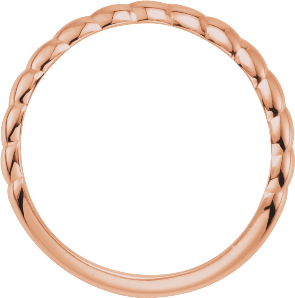 14K Rose Stackable Ring