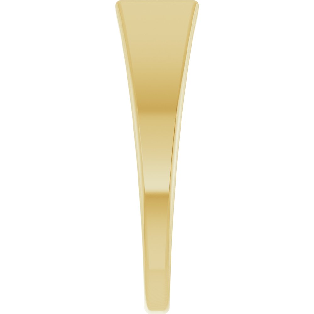 14K Yellow Gold 15x7 mm Rectangle Signet Ring